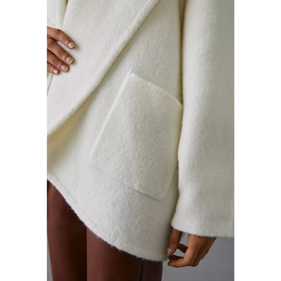 NWT Anthropologie Hygge Cardigan Sweater $198 XS/S Ivory Shawl Collar Oversized - Picture 2 of 6